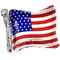 Tuftex 27 Inch Waving American Flag Foil Balloon Patriotic Independence Day Party Decor